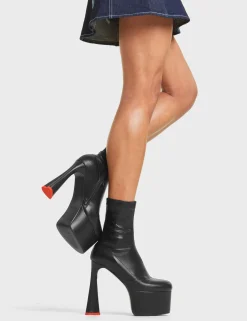 LAMODA Addicted Platform Ankle Boots< Knochel
