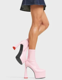 LAMODA Addicted Platform Ankle Boots< Knochel