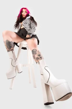 lamodawebsite Adore You Platform Ankle Boots< Knochel