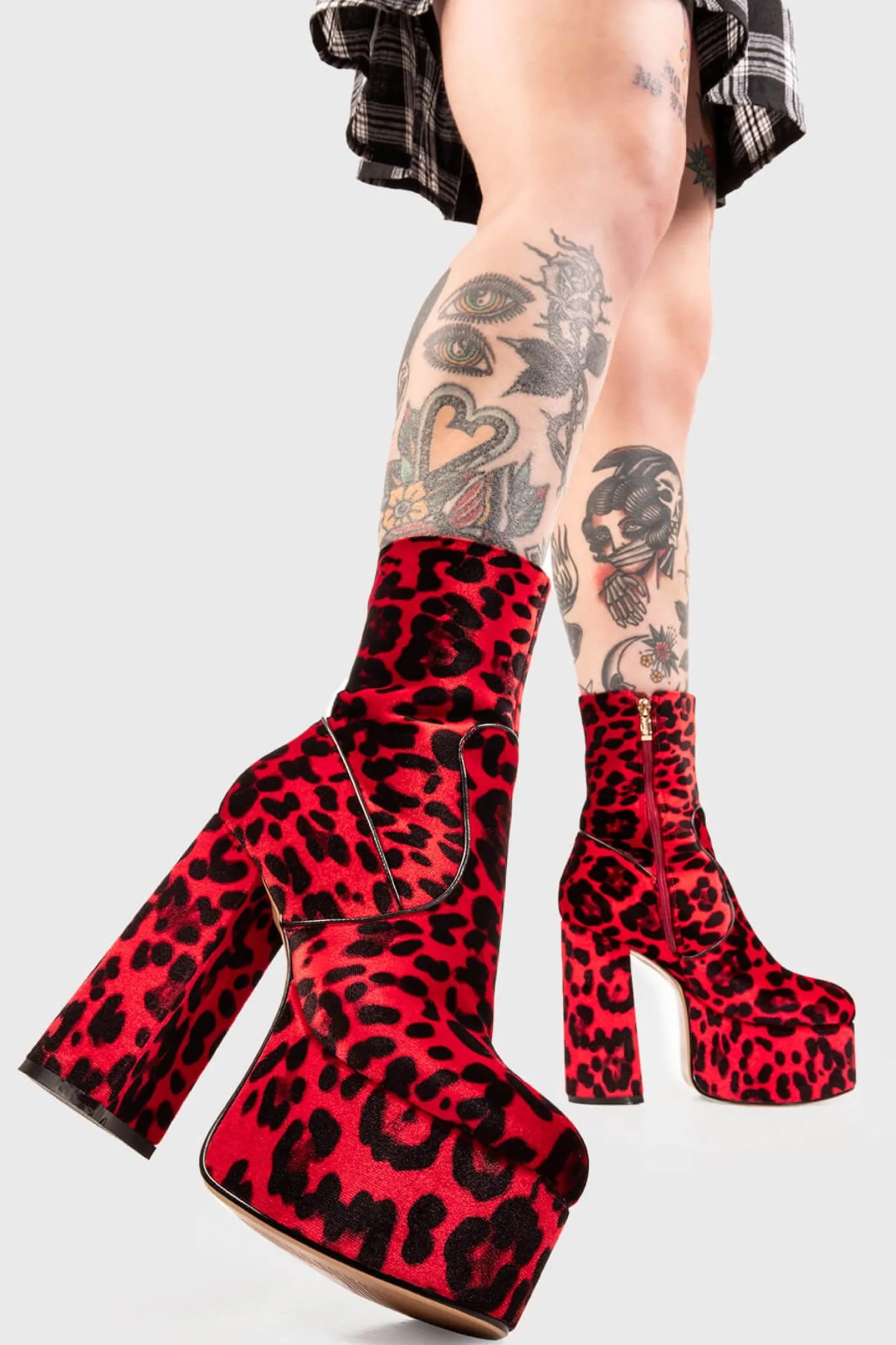 lamodawebsite Adore You Platform Ankle Boots< Knochel