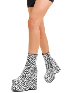 lamodawebsite Aftershock Chunky Platform Ankle Boots< Knochel