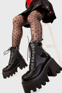 lamodawebsite All I Need Chunky Platform Ankle Boots< Knochel