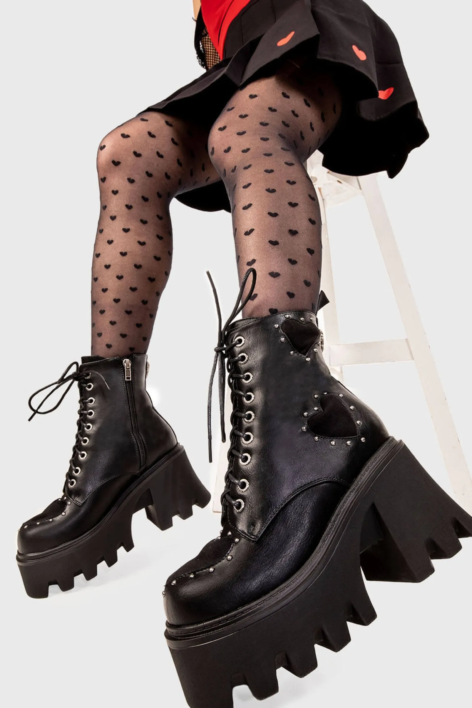 lamodawebsite All I Need Chunky Platform Ankle Boots< Knochel