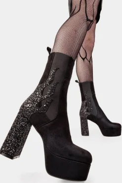 lamodawebsite Apparent Lies Platform Calf Boots< Kalb