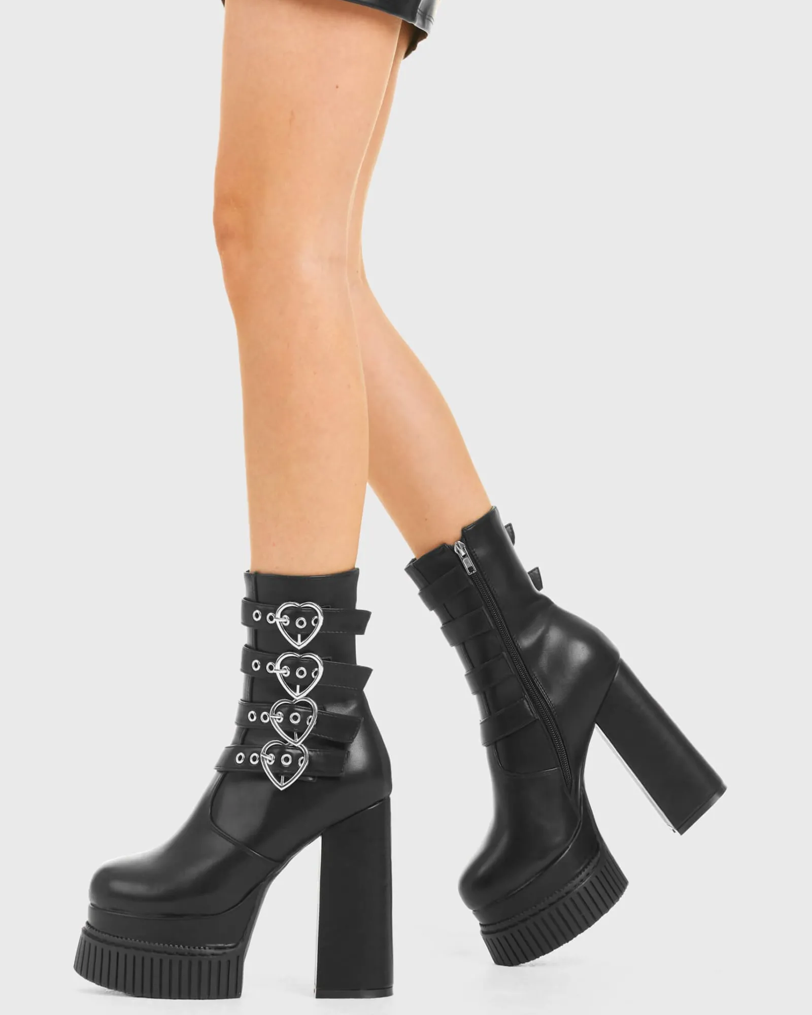 lamodawebsite Back To Love Creeper Platform Ankle Boots< Knochel