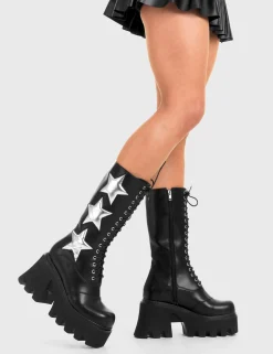 lamodawebsite Big League Chunky Platform Calf Boots< Kalb