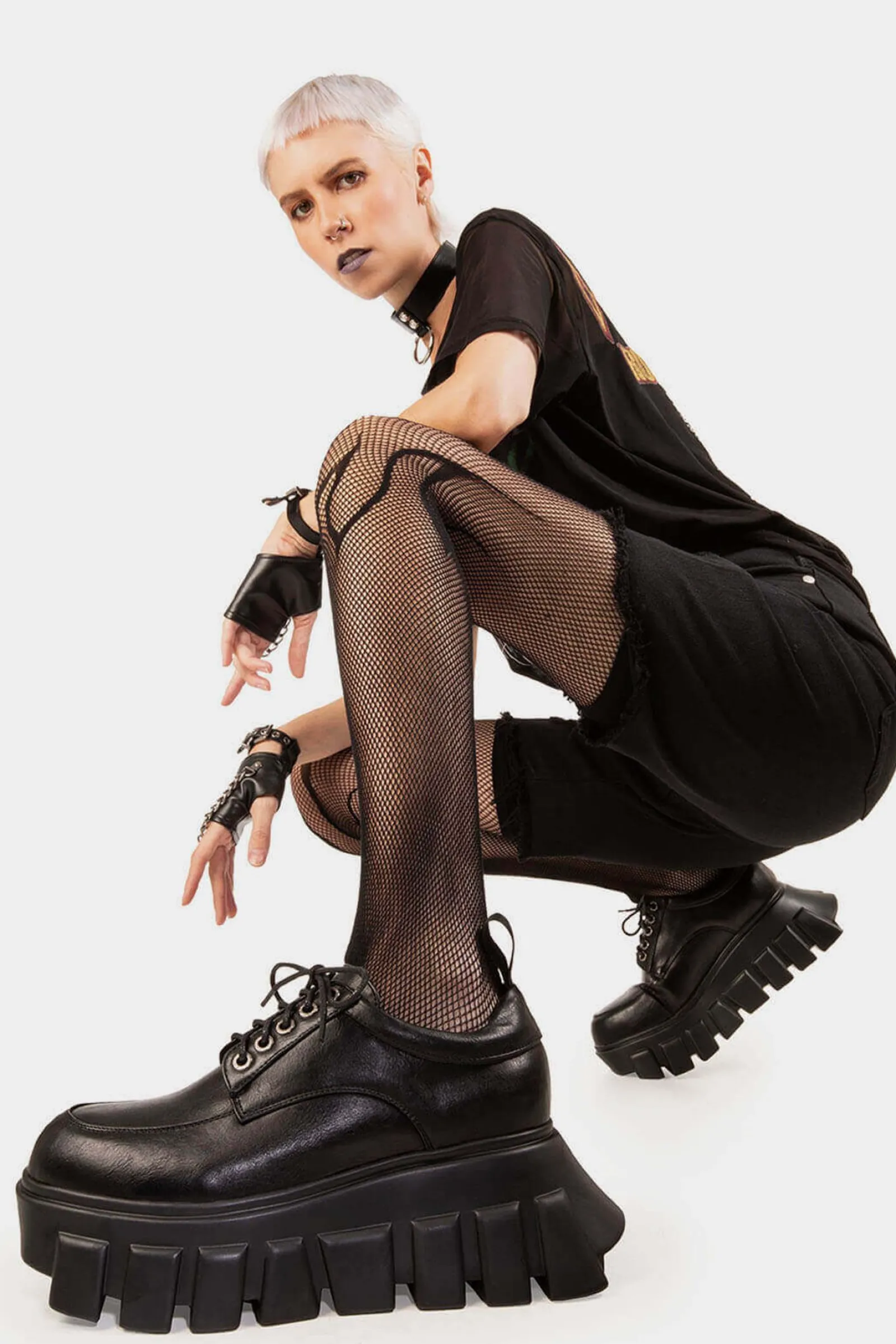 lamodawebsite Black Hole Chunky Platform Sneakers< Turnschuhe