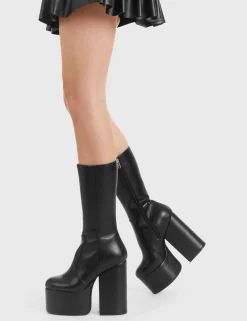 lamodawebsite Circle Of Lies Platform Calf Boots< Kalb