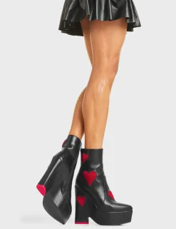 LAMODA Copacetic Chunky Platform Ankle Boots< Knochel