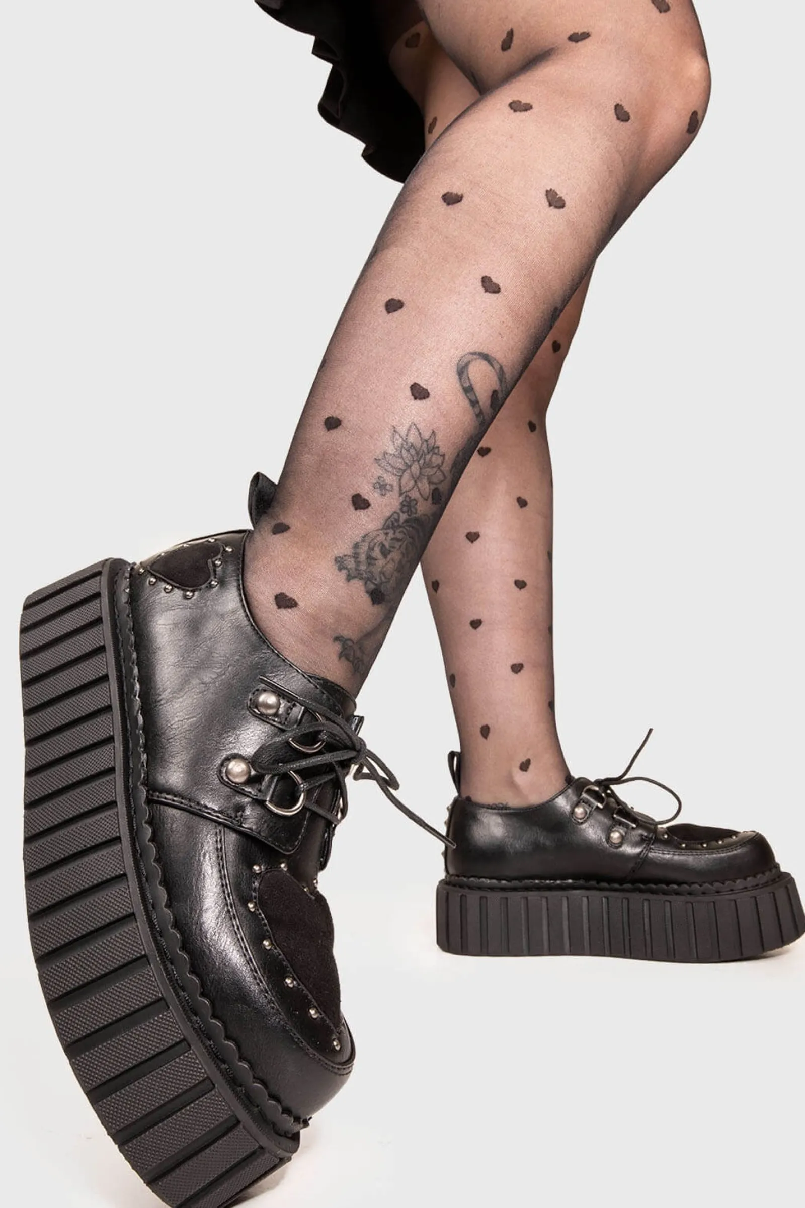 lamodawebsite Cryptic Love Chunky Creeper Shoes< Chunky