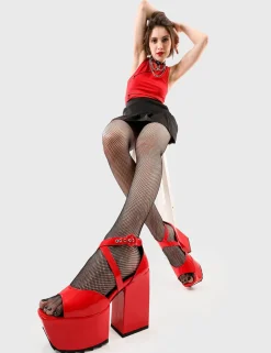 LAMODA Enemies Close Platform Sandals< Plattform