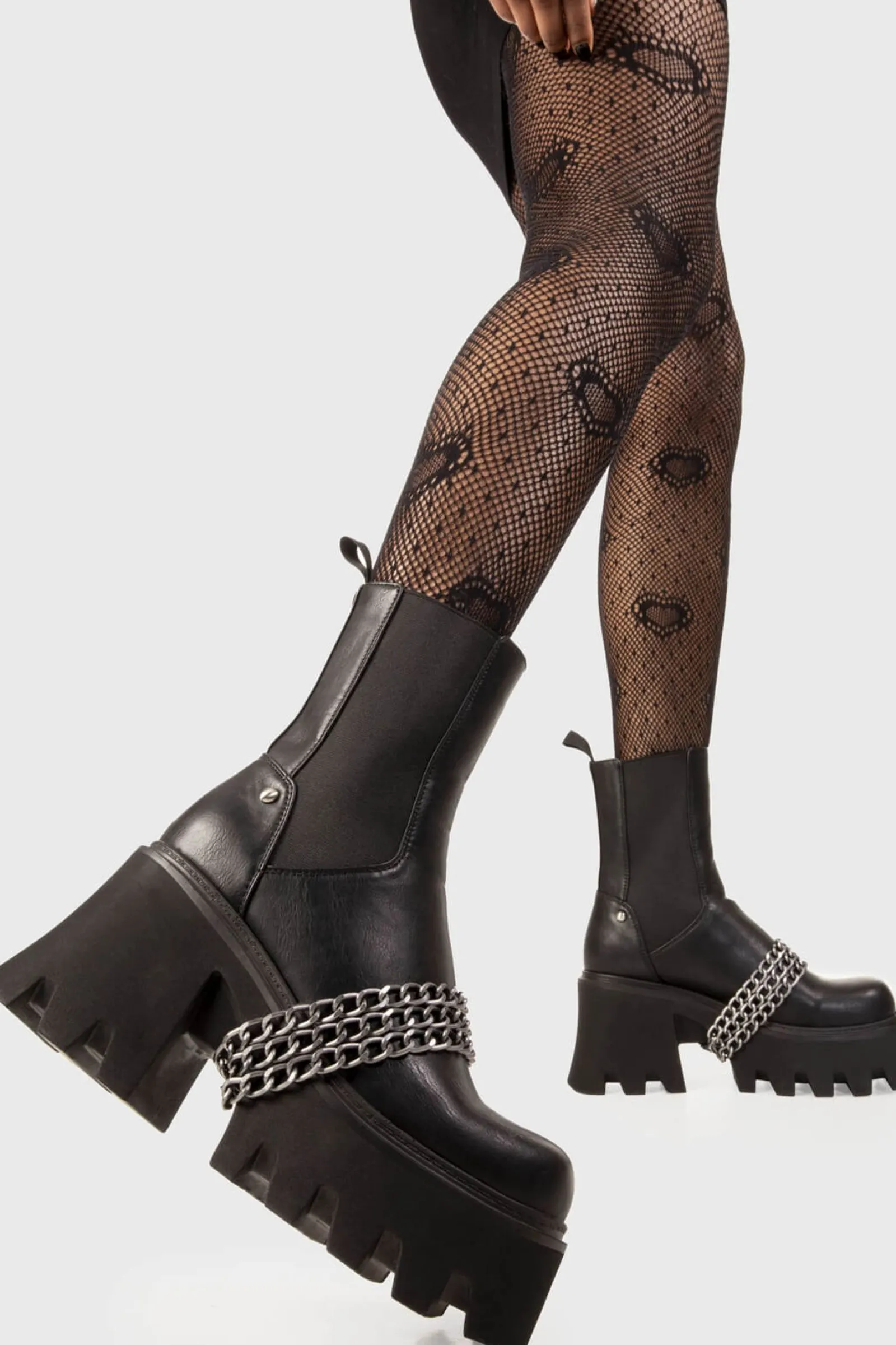 lamodawebsite Evening Stroll Chunky Platform Ankle Boots< Knochel