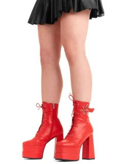 lamodawebsite Famous Friend Platform Ankle Boots< Knochel