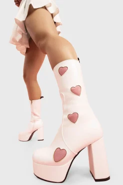 lamodawebsite Game Of Love Platform Calf Boots< Kalb