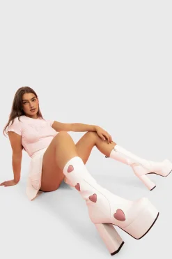 lamodawebsite Game Of Love Platform Calf Boots< Kalb