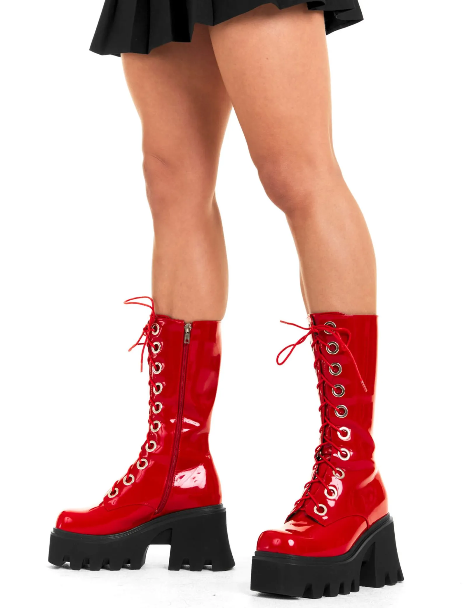 lamodawebsite Get Paid Chunky Platform Calf Boots< Kalb
