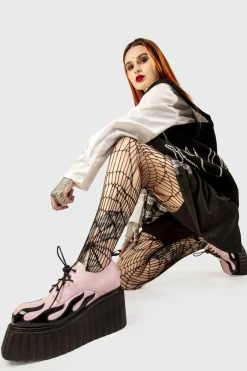 lamodawebsite Girls On Tour Chunky Platform Creeper Shoes< Chunky