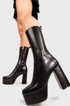 lamodawebsite Going Under Platform Calf Boots< Kalb