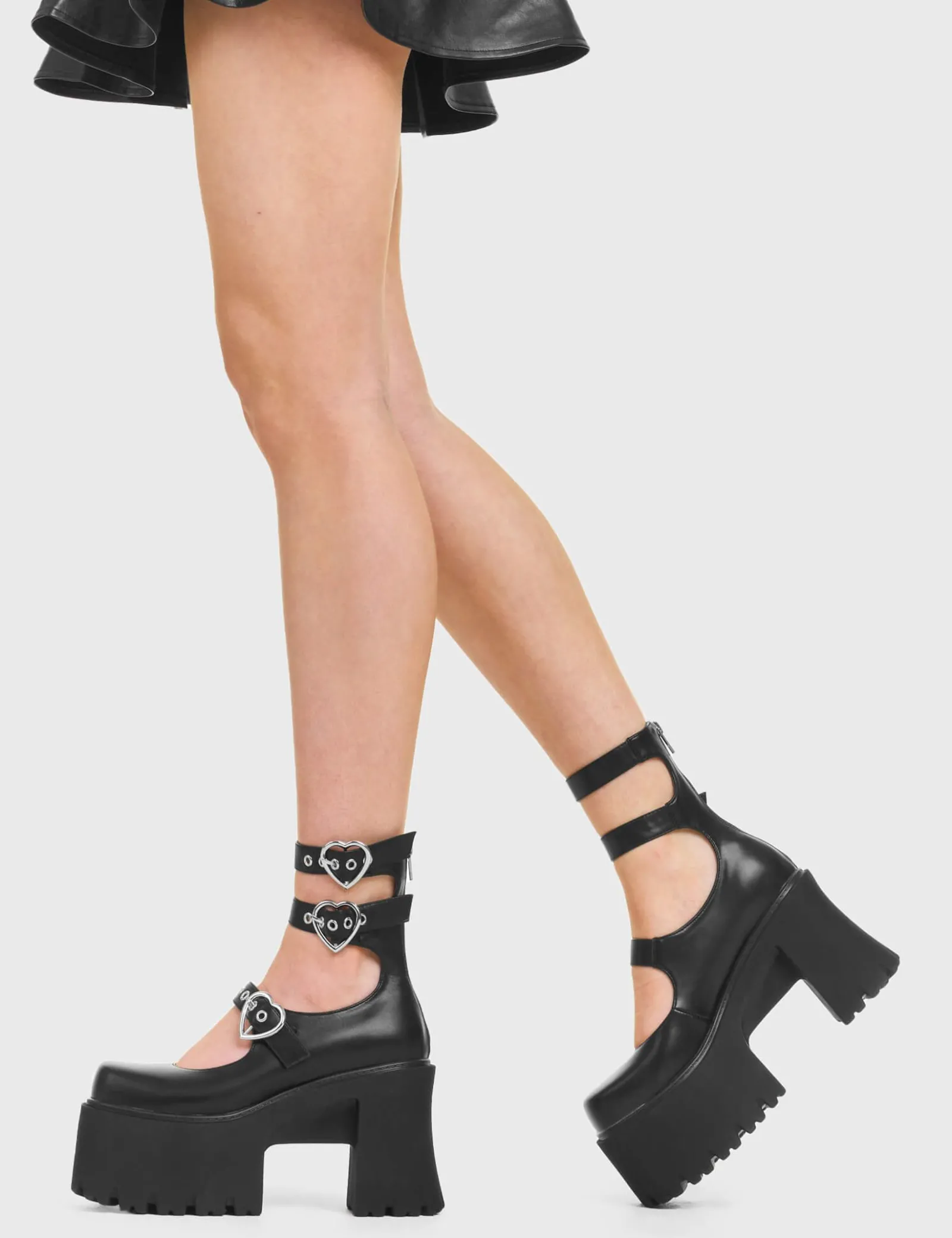 LAMODA Good Riddance Chunky Platform Ankle Boots< Knochel