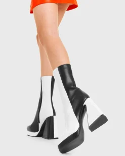 LAMODA Headturner Platform Calf Boots< Knochel