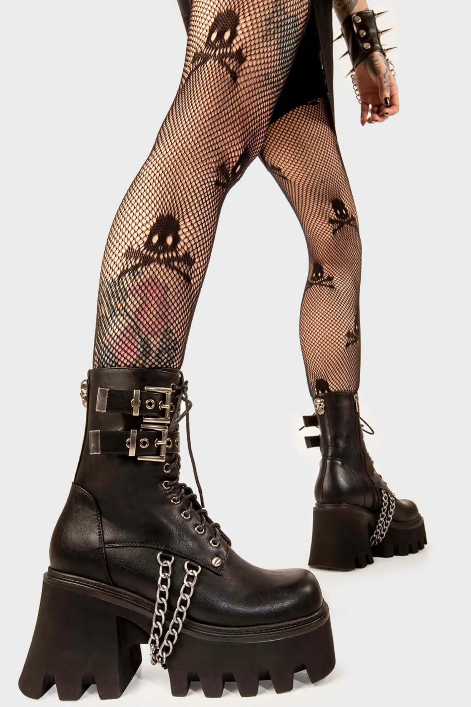 lamodawebsite High On Love Chunky Platform Ankle Boots< Knochel