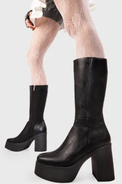lamodawebsite Holler Back Platform Wide Calf Boots< Kalb