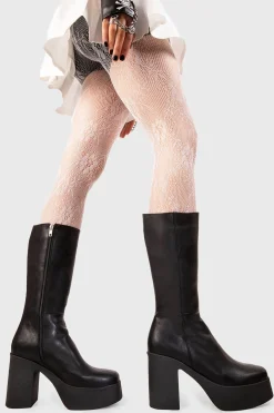 lamodawebsite Holler Back Platform Wide Calf Boots< Kalb