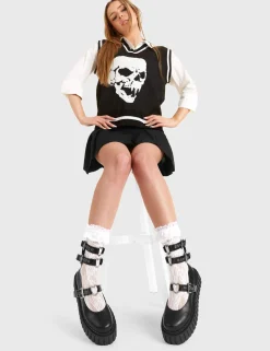 lamodawebsite Hologram Chunky Platform Creeper Boots< Knochel