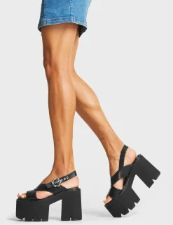 LAMODA Honey Bun Chunky Platform Sandals< Plattform