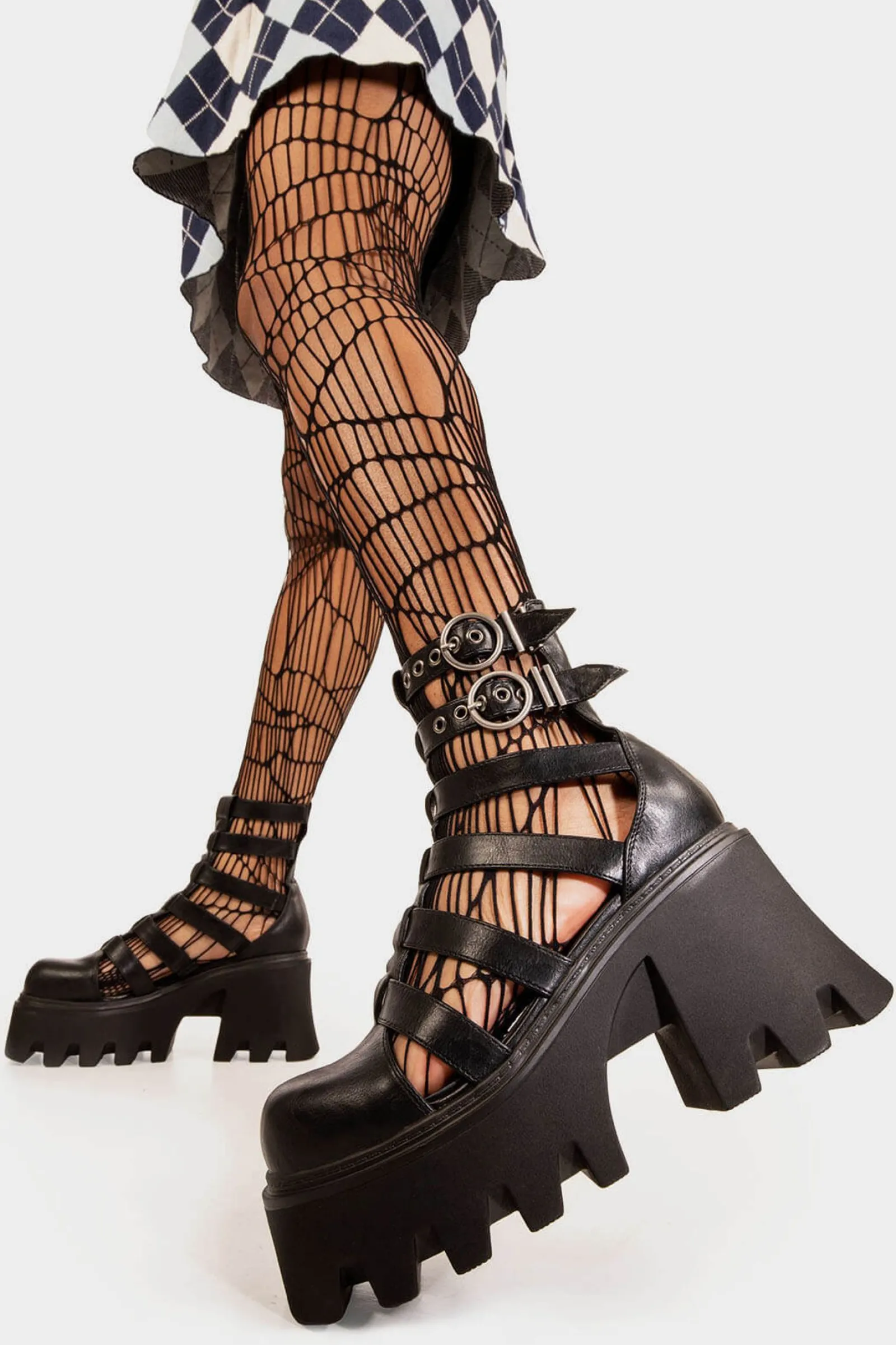 lamodawebsite Hypnotised Chunky Platform Ankle Boots< Knochel