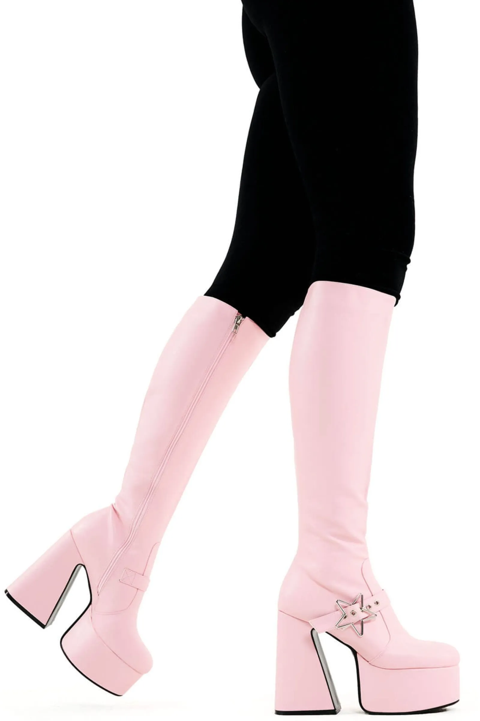 lamodawebsite I'M Your Star Platform Knee High Boots< Kniehoch