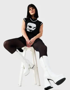 LAMODA Infatuation Platform Calf Boots< Kalb