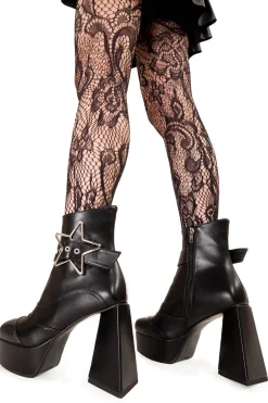 lamodawebsite Jailhouse Rock Platform Ankle Boots< Knochel