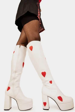 lamodawebsite Jam Tarts Platform Knee High Boots< Kniehoch