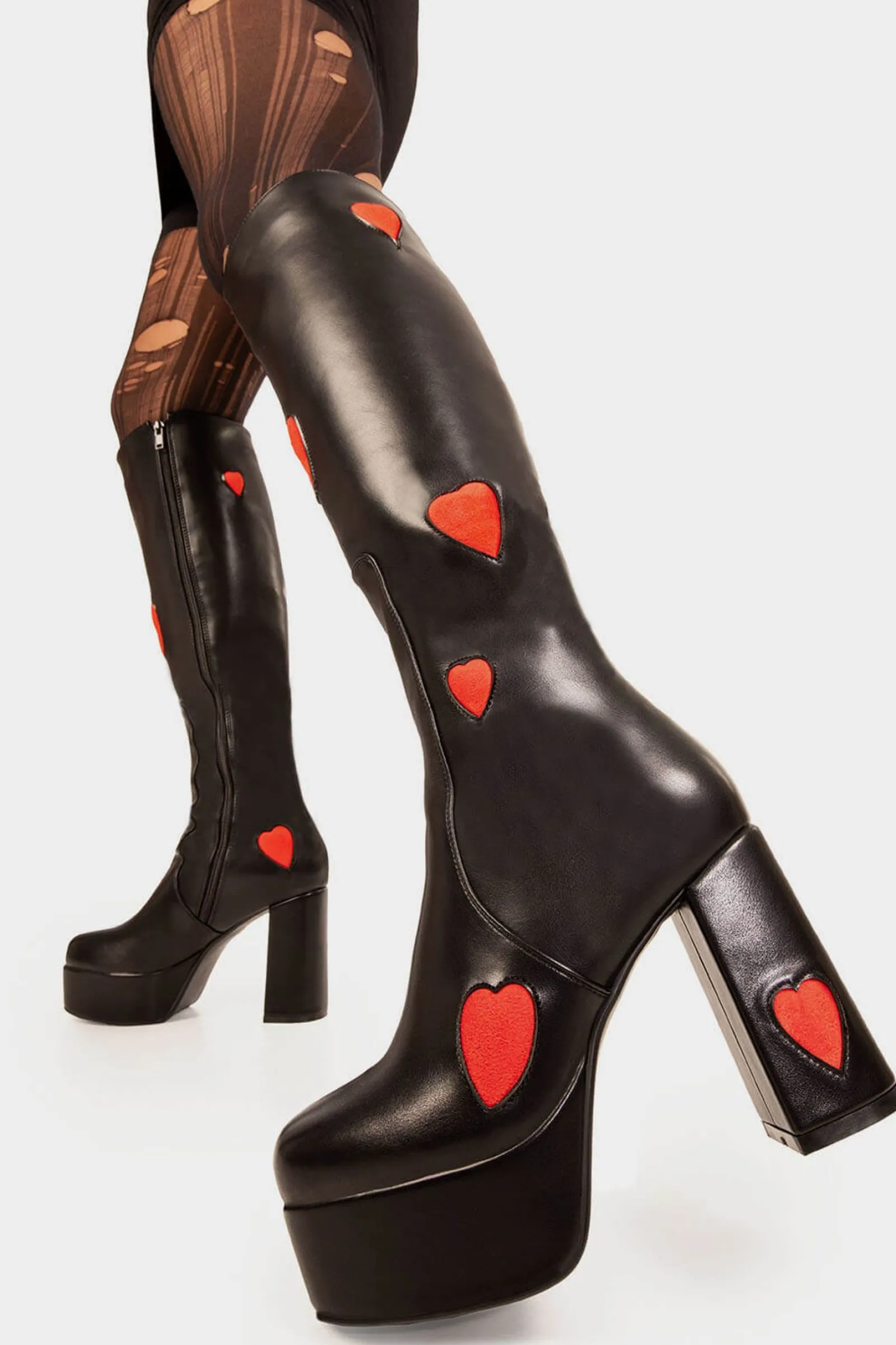 lamodawebsite Jam Tarts Platform Knee High Boots< Kniehoch