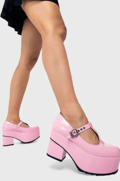 lamodawebsite Last Chance Chunky Platform Mary Jane Shoes< Chunky