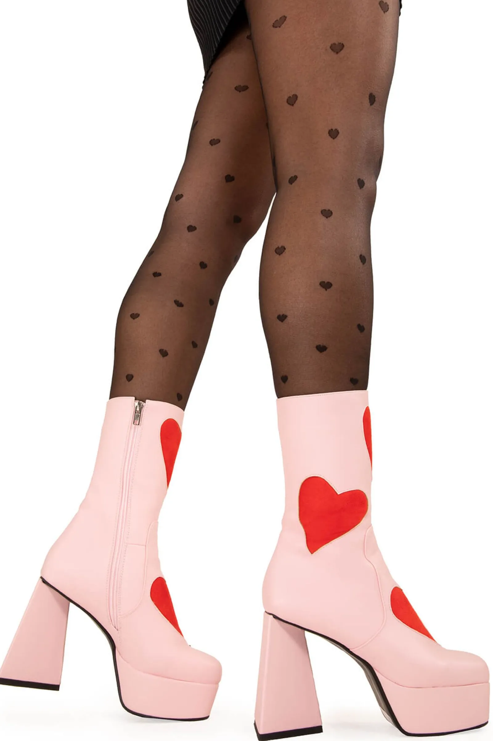 lamodawebsite Letter To My Lover Platform Ankle Boots< Knochel