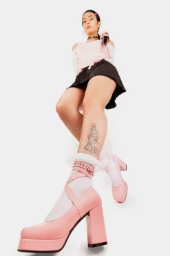 lamodawebsite Listen More Platform Heels< Plattform