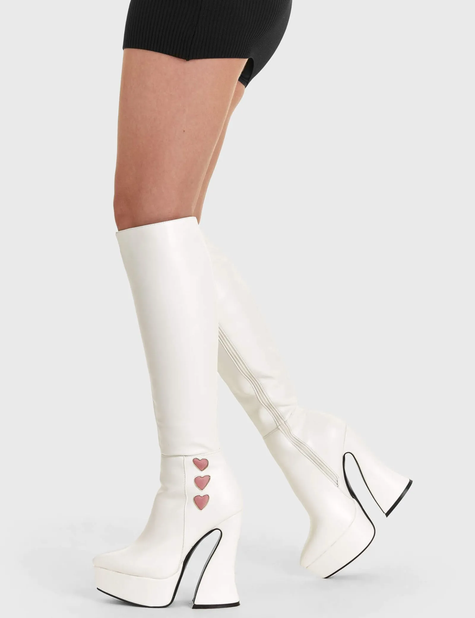 lamodawebsite Love Potion Platform Knee High Boots< Kniehoch