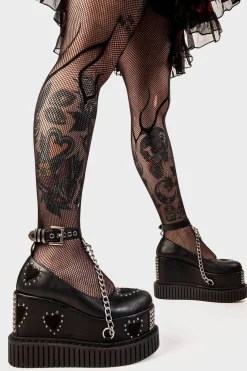 lamodawebsite Majesty Chunky Platform Creeper Shoes< Chunky