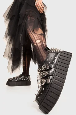 lamodawebsite Manic Monday Chunky Creeper Shoes< Chunky