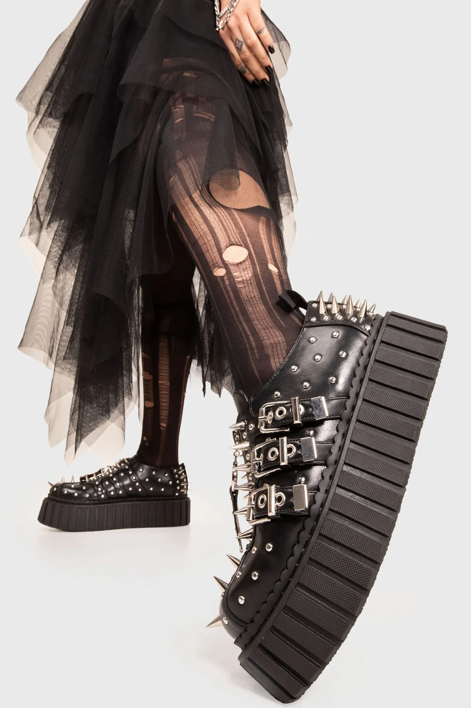 lamodawebsite Manic Monday Chunky Creeper Shoes< Chunky