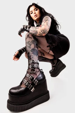 lamodawebsite Metropolitan Chunky Platform Creeper Shoes< Creepers