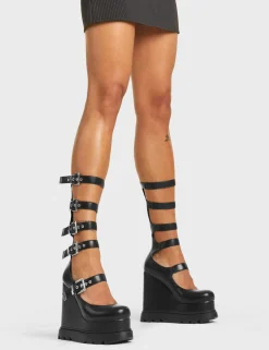 LAMODA No Good Chunky Platform Calf Boots< Kalb