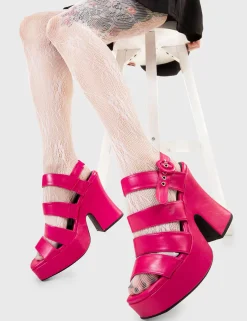 LAMODA Not A Friend Platform Sandals< Plattform
