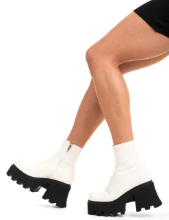 lamodawebsite Notorious Chunky Platform Ankle Boots< Knochel