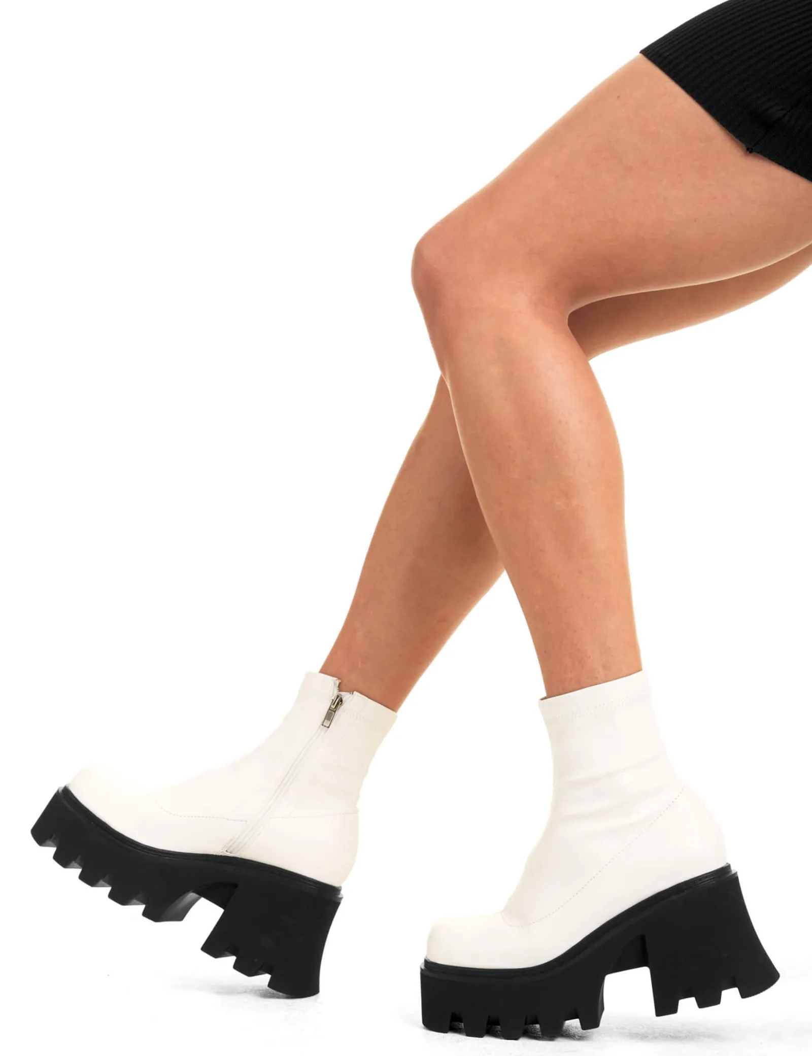 lamodawebsite Notorious Chunky Platform Ankle Boots< Knochel