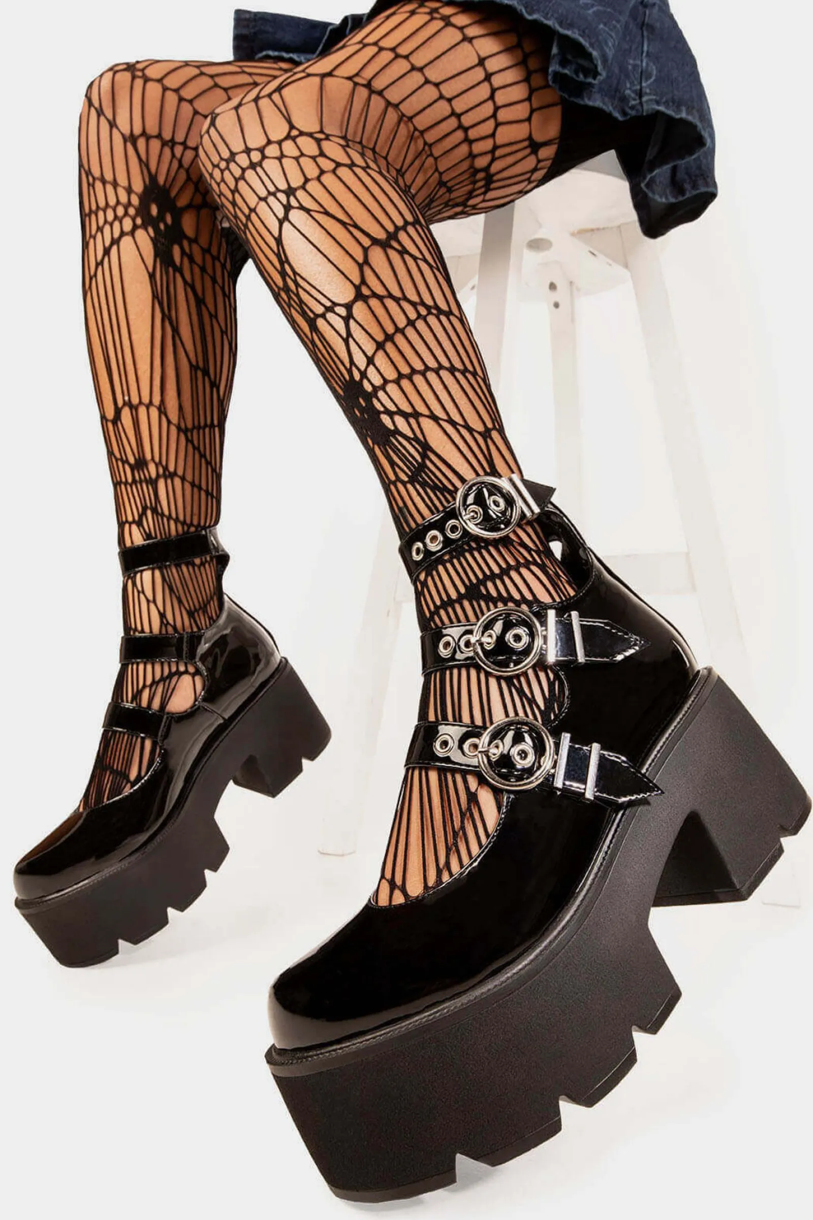 lamodawebsite Oblivion Chunky Mary Jane Shoes< Mary Janes