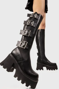 lamodawebsite Orion'S Belt Chunky Platform Knee High Boots< Kniehoch