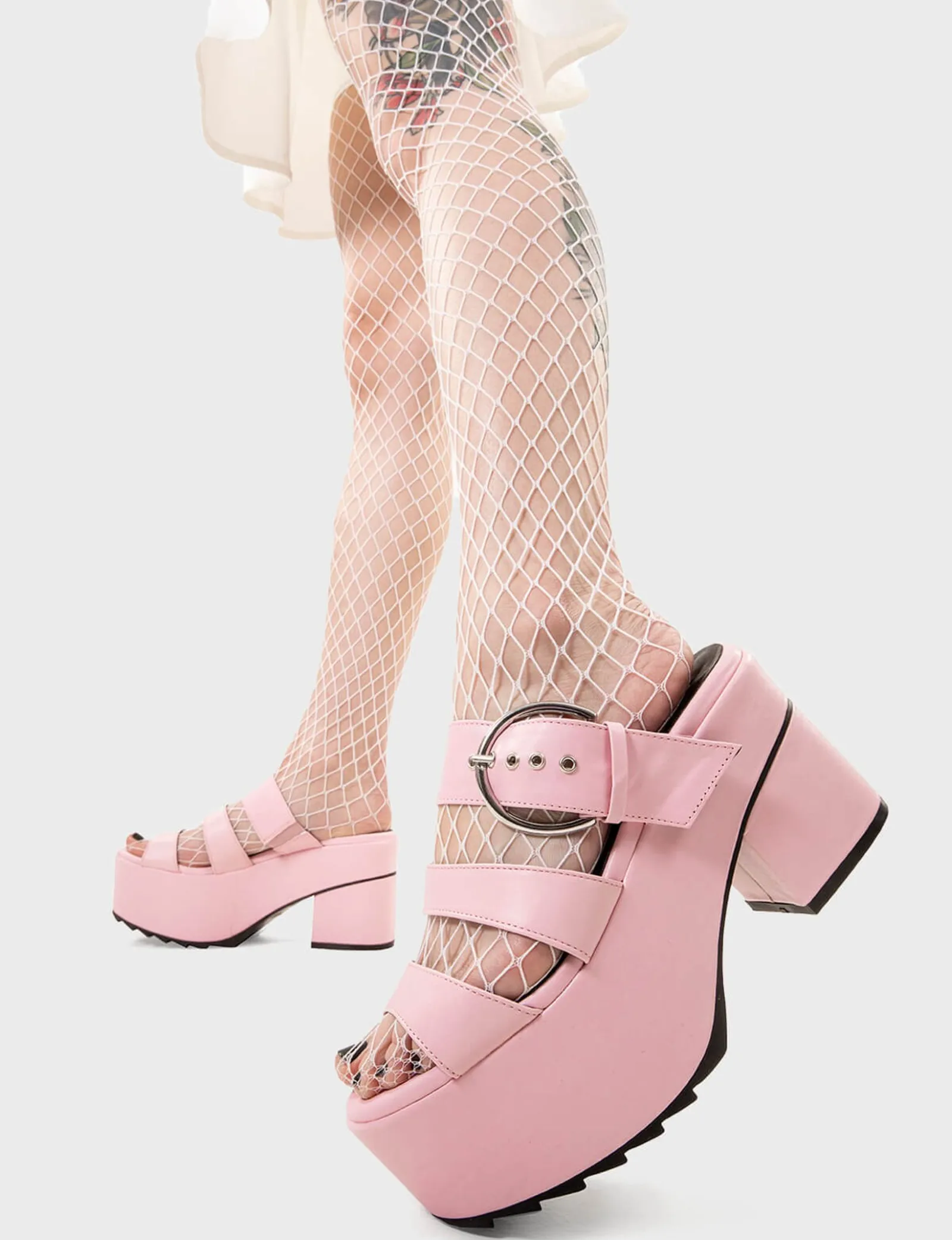 LAMODA Out The Mud Chunky Platform Sandals< Plattform